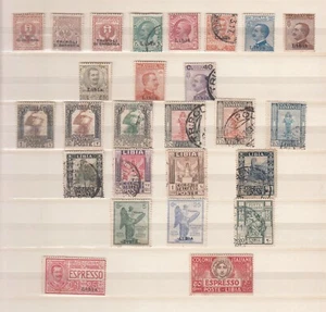 Colonia italiana LIBIA MH/estampillas usadas (CV $190 EUR168) - Imagen 1 de 1