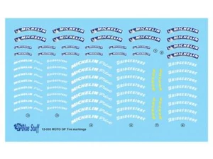 DECAL 1/12 - MICHE LIN MOTOS 90' Markierungen - Blue Stuff - BS12-008 - Picture 1 of 1