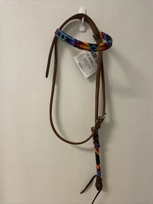Circle Y Horse Wrap Hardness Beaded  Western Headstall Colorful Infinity  BG - Image 1 of 4