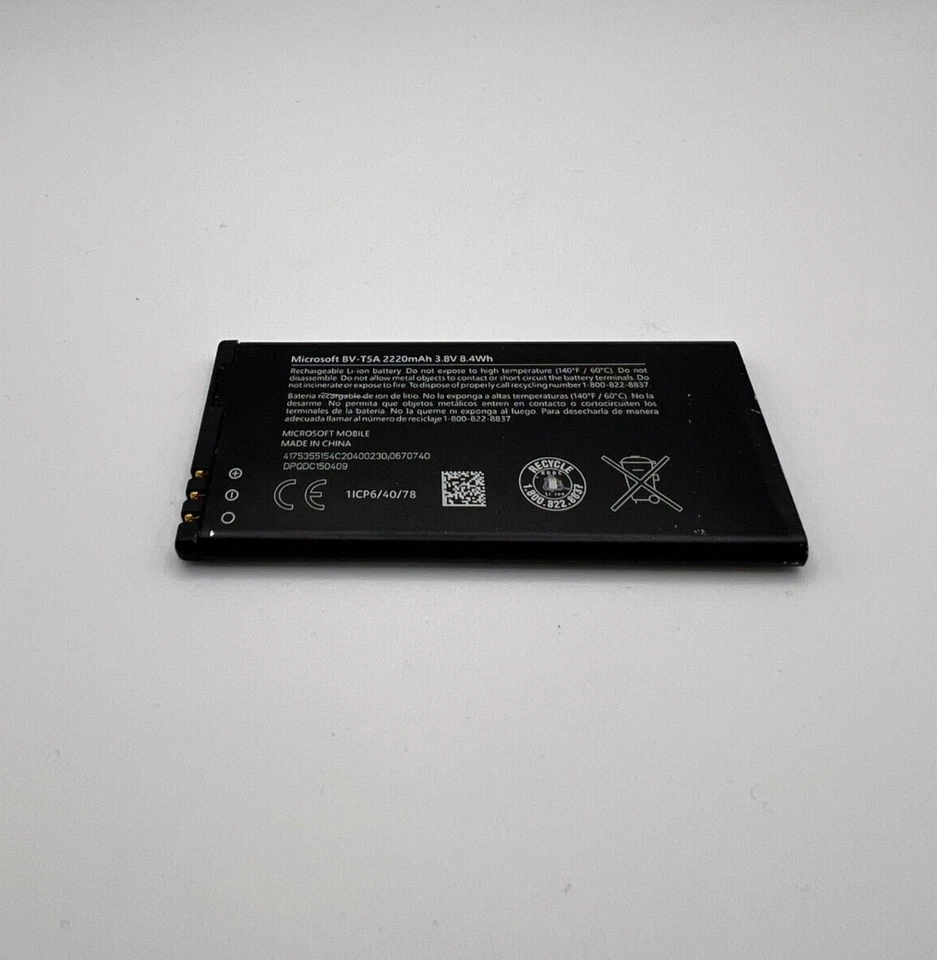 Литий-ионный аккумулятор Microsoft BV-T5A 3,8 В 2220 мАч для Nokia Lumia 730 735 738 - Изображение 1 из 4