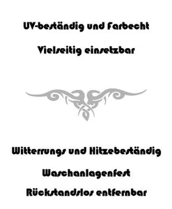 Auto Aufkleber Tribal Tattoos Tattoo 90x23cm silber Motiv 9 Tatoo Sticker  - Bild 1 von 2