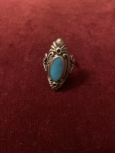 Vintage Indianerschmuck Türkis Sterling Silber  - Bild 1 von 5