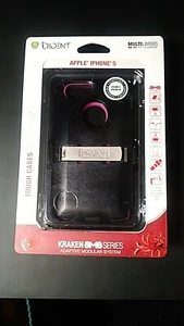 Apple iPhone 5 Trident Kraken AMS Series Mega Tough Case/ Black and Pink - Picture 1 of 3