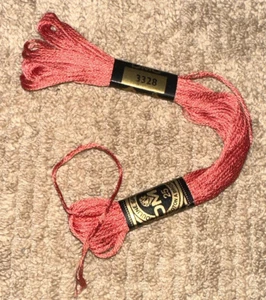 DMC Embroidery Floss #3328 Pink Made in France - Picture 1 of 4