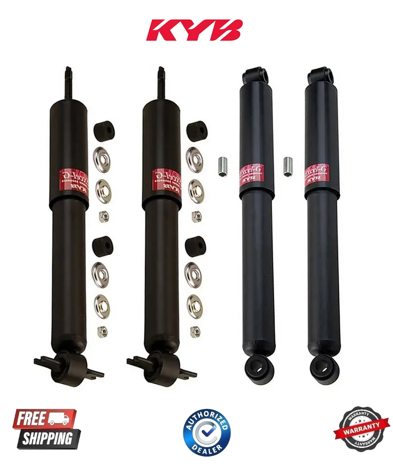 Juego de 4 amortiguadores delanteros y traseros KYB para camioneta Toyota Tacoma tracción trasera Foto 1 de 1