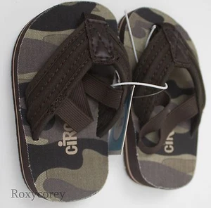 Circo Toddler Boys Cameo Brown Flips Flops Shoes Size 5 NWT - Picture 1 of 2