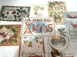 NOS Weihnachtspostkarten Anfang 1900 UNBENUTZT SIEHE VIDEO LESEN - Bild 1 von 13