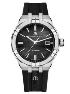 Maurice Lacroix AIKON Automatic 42mm Black Men's Watch AI6008-SS000-330-2 - Picture 1 of 1