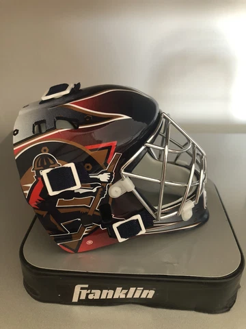 Edmonton Oilers Franklin Official NHL Hockey Mini Goalie Mask Brand New! Cover