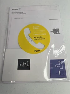 Dyson V7 Operating Manual Disk Genuine Product Paperwork Cordless Stick Vacuum - Picture 1 of 2