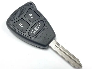 RFC 3 botón llave case para Chrysler 300C Dodge Jeep llavero remoto - Imagen 1 de 4