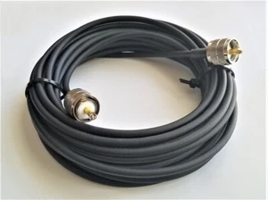 Coaxial Cable RG58 Double Shield Copper Center Assembly PL259 100' 50' - Picture 1 of 4