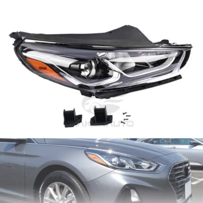 For 2018 2019 Hyundai Sonata Right Passenger Side Halogen Headlight Assembly - Image 1 of 4