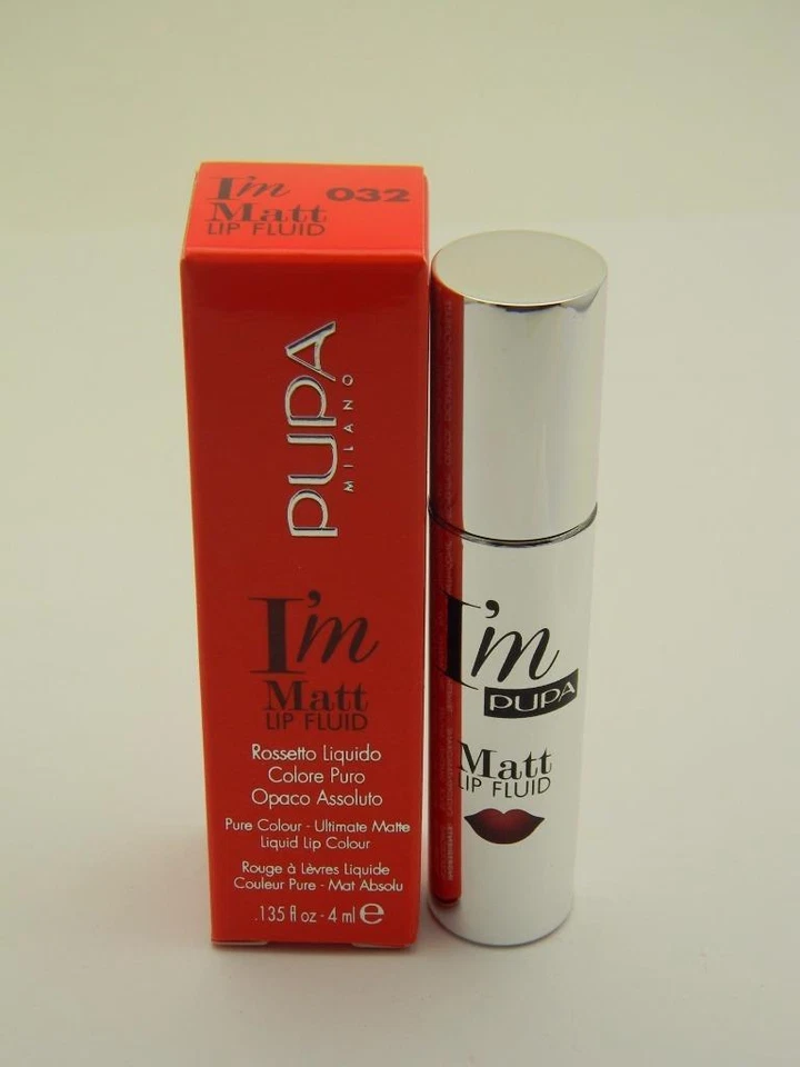 Batom líquido PUPA I'M Matt Lip Fluid Pure Color - 032 Coral Paradise - 4ml - Imagem 1 de 1