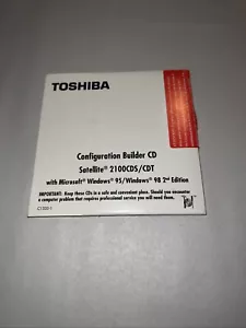 Toshiba Configuration Builder CD Satellite 2100CDS/ CDT W/ Windows 95/98 - Picture 1 of 3