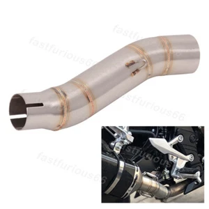 For Honda CBR300R CB300F Until 2021 Exhaust Mid Link Pipe Muffler Middle Tube - Picture 1 of 9