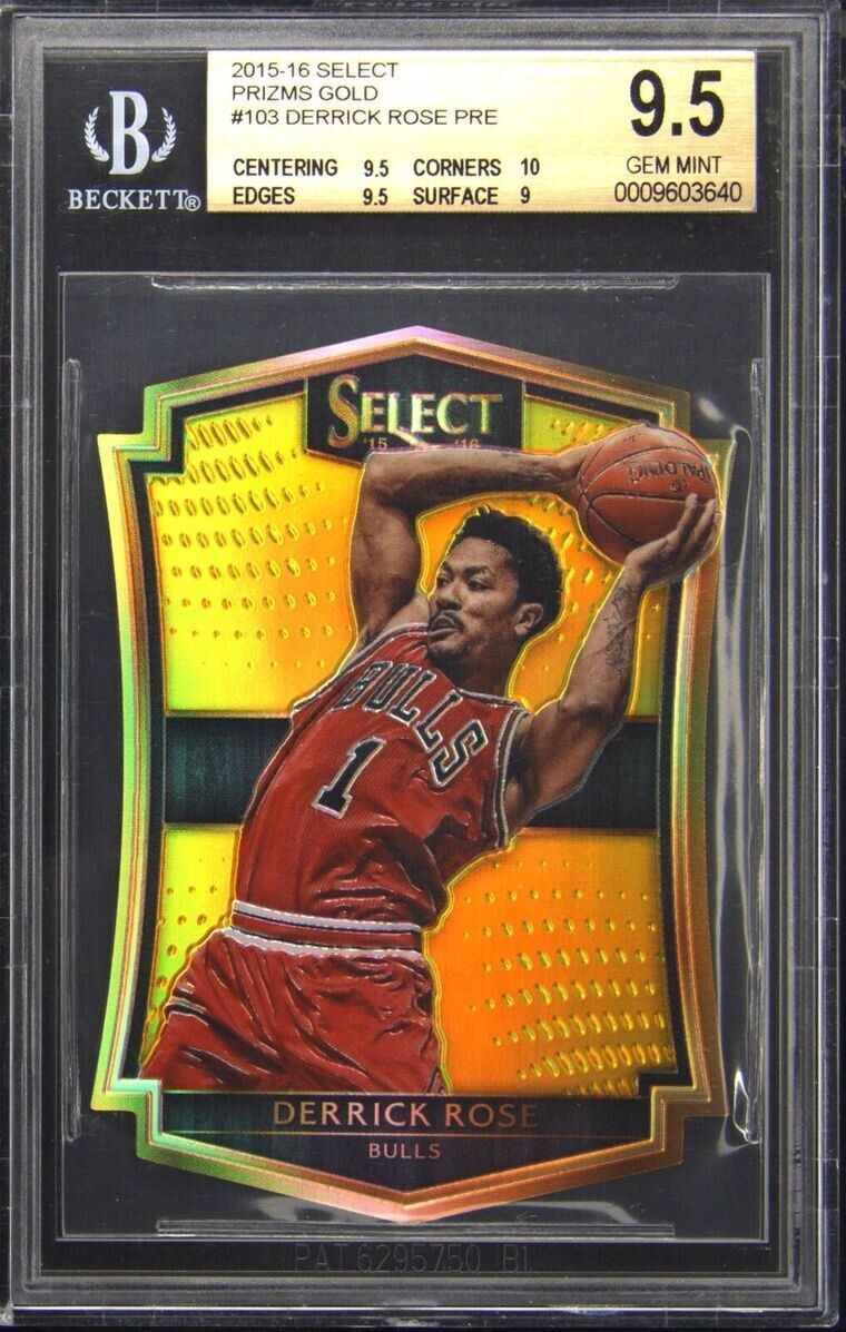 Chicago Bulls Derrick Rose Basketball Grade 9.5 Sports Chicago Bulls Derrick Rose Basketball Grade 9.5 Sports
