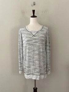 NWT! Felina Women's Sz M Taylor Long Sleeves V-Neck Crew Neck French Terry Top - Picture 1 of 5