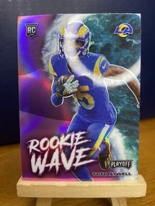 2021 Panini Playoff Tutu Atwell RC Rookie Wave Purple Prizm Rams #RW-TAT - Picture 1 of 2