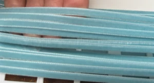 vintage velvet ribbon 3/16" sky blue 3yds made in Switzerland - Picture 1 of 4