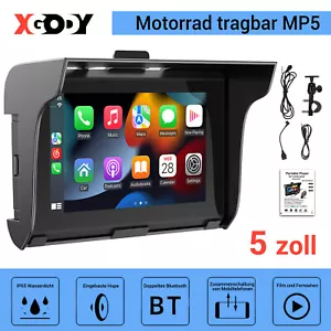 5'' Motocykl Android Auto & CarPlay Ekran Pełne ciało Wodoodporny GPS Moto - Zdjęcie 1 z 14