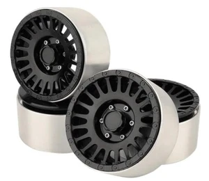 4 pezzi cerchi ruota 2,2'' in metallo Beadlock per RC 1/10 AXIAL Wraith SCX10 TRX4 Crawler - Foto 1 di 7