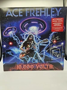 KISS ACE FREHLEY 10,000 VOLTS SIGNED SPLATTER VINYL LP SAM ASH EXCLUSIVE & BONUS - Picture 1 of 19
