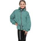 Girls Windbreaker Shower Proof Jacket Mint Lightweight Stylish Age 5-13
