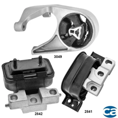 Soportes de motor y transmisión. Juego de 3 piezas de montaje para Dodge Stratus 95-06 L4 2,4 L Foto 1 de 4