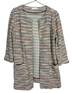 Blazer Cárdigan Emerson Rosa Multicolor Mujer Talla L ¡BONITO Combina con todo! - Imagen 1 de 5