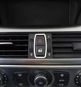 D Chrom Rahmen für Schalter Warnblinker / BMW E63 E64 - Edelstahl poliert - Picture 1 of 3