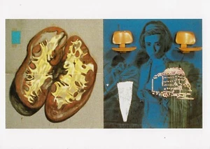 Postcard David Salle "Brother Animal" 1983 MOCA, Los Angeles MINT Unused - Picture 1 of 1