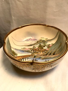 Satsuma Made in Japan Atemberaubende Vintage Schale schönes Design - Bild 1 von 9