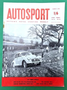 Autosport 7 March 1958 - CANADIAN WINTER RALLY - METROPOLITAN 1500 -TERETONGA NZ - Imagen 1 de 1