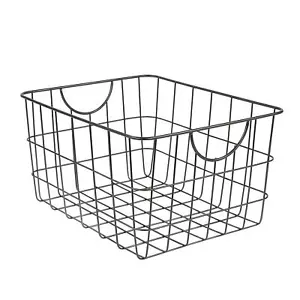 Spectrum Utility Wire Baskets For Organizing Sturdy Steel Metal Basket Storage O - Picture 1 of 6