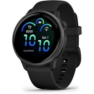 Garmin Genuine Vivoactive 6 smartwatch, GPS, 42mm-Silicone case,8GB, Slate/Black - Picture 1 of 6