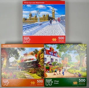 3x 500 Teile Puzzle von Corner Piece - Puzzle Konvolut komplett - L4 - Bild 1 von 5