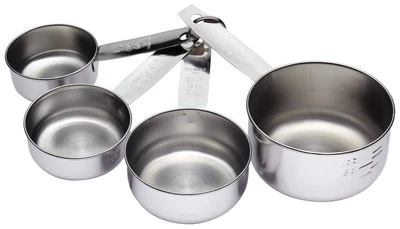 KitchenCraft Set di misurini misurini in acciaio inox per cucinare set di 4, - Immagine 1 di 4