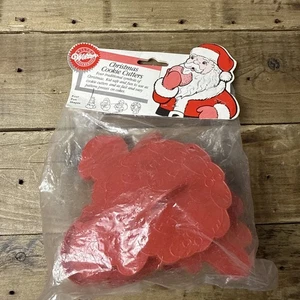 Wilton Set Tagliabiscotti Natale Babbo Natale, Angelo, Corona Albero 1988 Hong Kong NUOVO - Foto 1 di 5