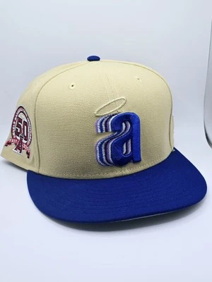 Anaheim Angels New Era Exclusive Layered 3D MLB 2 Tone Fitted Hat Sz 7 5/8 - Image 1 of 4