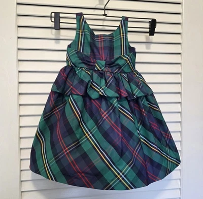 Vestido Janie & Jack tartán a cuadros sin mangas 18-24 meses  Vacaciones Navidad Usado en Excelente Condición Foto 1 de 4