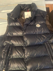 Navy Moncler Tib Gilet - Size 2 - Picture 1 of 4