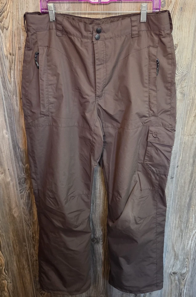 Pantalones Rawik Exterior Invierno Nieve Esquí Talla Grande Bolsillos de Carga Resistente al Agua Marrón Foto 1 de 4