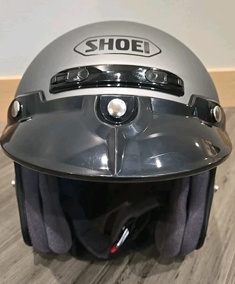 Casco de motocicleta Shoei RJ Platinum-R sólido cara abierta mate plateado XXL Foto 1 de 4