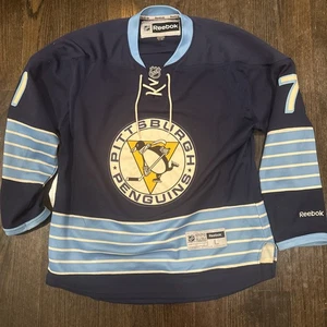 Maglia classica invernale Evgeni Malkin Pittsburgh Penguins 2011 NHL Reebok - Large - Foto 1 di 14