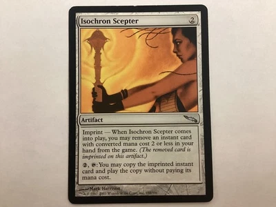 MTG Mirrodin ISOCHRON SCEPTER MP (3092) Graded Power - Image 1 of 2