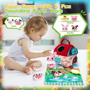 Juguetes Montessori para bebé 6-12 meses - Juguete sensorial de animales de granja para niño de 1-3 años - Imagen 1 de 7