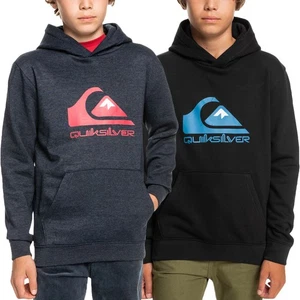 Felpa pullover con cappuccio QuickSilver ragazzo grande logo - Foto 1 di 5