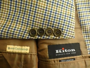 Kiton Blazer 56R/46R Cashmere100% Excellent Condition Jacket Sport Coat - Picture 1 of 6