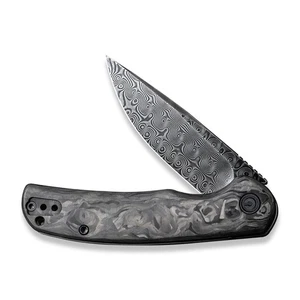 Civivi Knives NOx Frame Lock C2110DS-1 Damascus Steel Black Marble Carbon Fiber - Picture 1 of 6